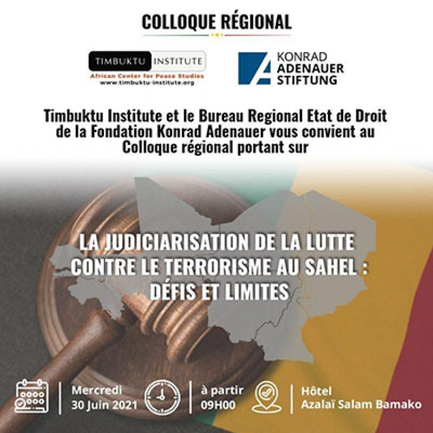 Bamako accueille le premier colloque régional « Justice et lutte contre le terrorisme », ce 30 juin