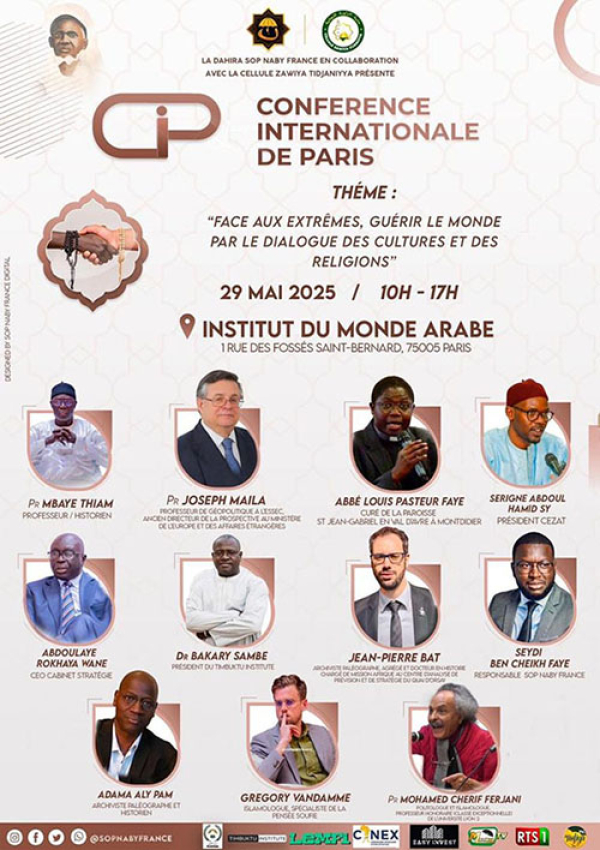 Conférence Internationale de Paris 2025 : Promouvoir le Dialogue et la Paix à travers les Enseignements de Cheikh El Hadji Malick Sy