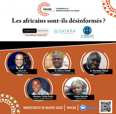 Webinaire régional consacré à la désinformation au Sahel